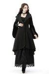 Gothic lady woolen cocktail coat with lovely collar JW123-1