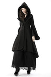 Gothic lady woolen cocktail coat with lovely collar JW123-1