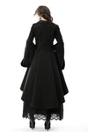 Gothic lady woolen cocktail coat with lovely collar JW123-1