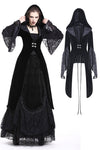 Gothic velvet hooded jacket JW159 - Gothlolibeauty