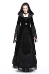 Gothic velvet hooded jacket JW159 - Gothlolibeauty