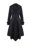 Gothic lady flower collar long coat JW167 - Gothlolibeauty