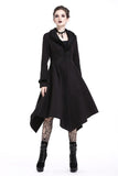 Gothic lady flower collar long coat JW167 - Gothlolibeauty