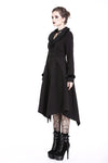 Gothic lady flower collar long coat JW167 - Gothlolibeauty