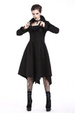 Gothic lady flower collar long coat JW167 - Gothlolibeauty