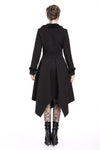 Gothic lady flower collar long coat JW167 - Gothlolibeauty