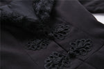 Gothic lady flower collar long coat JW167 - Gothlolibeauty