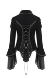 Gothic gorgeous bishop sleeves buttoned velvet jacket JW172 - Gothlolibeauty