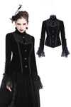 Gothic elegant lacey velvet blouse-shape jacket JW173 - Gothlolibeauty