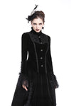 Gothic elegant lacey velvet blouse-shape jacket JW173 - Gothlolibeauty