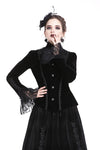 Gothic elegant lacey velvet blouse-shape jacket JW173 - Gothlolibeauty