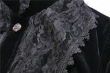 Gothic elegant lacey velvet blouse-shape jacket JW173 - Gothlolibeauty