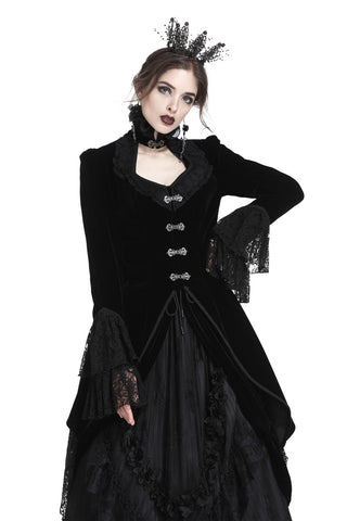 Gothic velvet swallow lace tail jacket JW174 – Gothlolibeauty