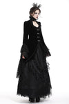 Gothic velvet swallow lace tail jacket JW174 - Gothlolibeauty