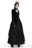 Gothic velvet swallow lace tail jacket JW174 - Gothlolibeauty