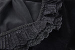 Gothic velvet swallow lace tail jacket JW174 - Gothlolibeauty