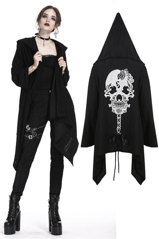Gothic skull back baggy jacket JW181 - Gothlolibeauty