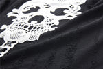 Gothic skull back baggy jacket JW181 - Gothlolibeauty