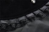 Gothic bat collar velvet short tailed jacket JW182 - Gothlolibeauty