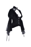 Elegant gothic velvet and lace jacket JW189 - Gothlolibeauty