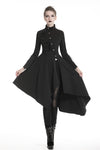 Punk long jacket with oblique asymmetrical shape JW208 - Gothlolibeauty