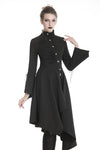 Punk long jacket with oblique asymmetrical shape JW208 - Gothlolibeauty