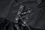 Punk chiffon irregular hem underbust sleeveless jacket JW212 - Gothlolibeauty