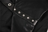 Punk chiffon irregular hem underbust sleeveless jacket JW212 - Gothlolibeauty