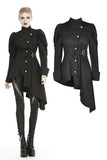 Punk warrior button up side long irreqular jacket JW215