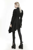 Punk warrior button up side long irreqular jacket JW215