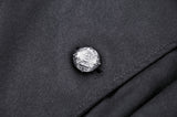 Punk warrior button up side long irreqular jacket JW215