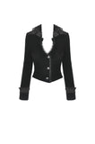 Gothic queen button up velvet jacket  JW220