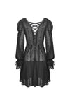 Gothic princess frilly bead button up thin coat JW221