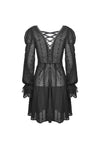 Gothic princess frilly bead button up thin coat JW221