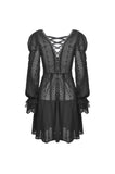 Gothic princess frilly bead button up thin coat JW221