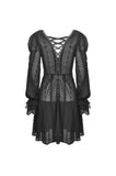 Gothic princess frilly bead button up thin coat JW221