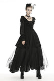 Gothic princess frilly bead button up thin coat JW221