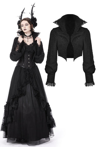 Gothic romantic embroidery short jacket JW235