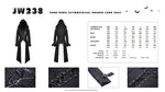 Punk rebel asymmetrical hooded long coat JW238