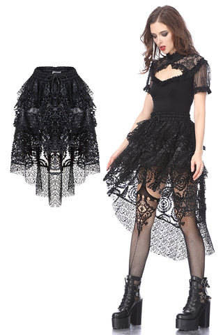 Punk messy cocktail short skirt KW121 - Gothlolibeauty