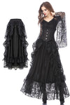 Gothic eleglant court skirt (price no incl. petticoat) KW123BK - Gothlolibeauty