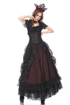 Gothic eleglant court skirt (price no incl. petticoat) KW123RD - Gothlolibeauty