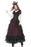 Gothic eleglant court skirt (price no incl. petticoat) KW123RD - Gothlolibeauty