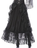 Gothic eleglant court skirt (price no incl. petticoat) KW123BK - Gothlolibeauty