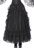 Gothic eleglant court skirt (price no incl. petticoat) KW123BK - Gothlolibeauty