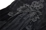 Gorgeous mermaid lacey velvet tight maxi skirt KW134 - Gothlolibeauty