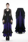 Gothic lace mesh satin long skirt KW139 - Gothlolibeauty