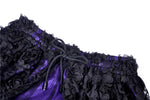 Gothic lace mesh satin long skirt KW139 - Gothlolibeauty