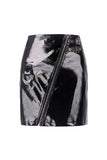 Punk rock shiny PU short skirt KW144 - Gothlolibeauty