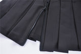 Black casual punk pleated short skirt with bag side KW152 - Gothlolibeauty